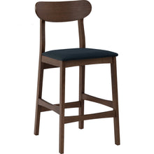 Load image into Gallery viewer, Lennox Counter Chair - Cocoa &amp; Navy - BARSTOOL - GFURN
