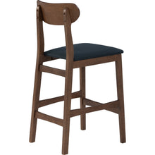 Load image into Gallery viewer, Lennox Counter Chair - Cocoa &amp; Navy - BARSTOOL - GFURN
