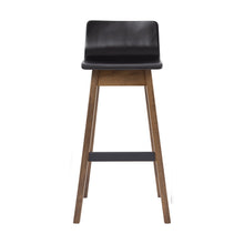 Load image into Gallery viewer, Ava Low Back Bar Chair - Black &amp; Cocoa - BARSTOOL - GFURN
