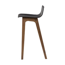 Load image into Gallery viewer, Ava Low Back Bar Chair - Black &amp; Cocoa - BARSTOOL - GFURN

