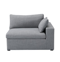 Load image into Gallery viewer, Inès Sofa - 1-Seater Single Module with Left Arm - Grey Fabric
