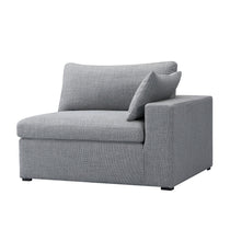 Load image into Gallery viewer, Inès Sofa - 1-Seater Single Module with Left Arm - Grey Fabric

