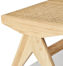 Load image into Gallery viewer, Célia Bench - Ash &amp; Natural Rattan
