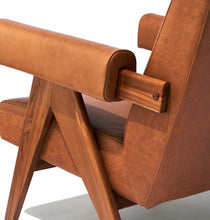 Load image into Gallery viewer, Débora Lounge Chair - Walnut &amp; Caramel Leather
