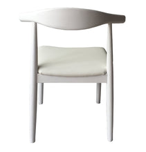 Load image into Gallery viewer, Hannah Chair - White &amp; White Leather
