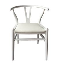 Load image into Gallery viewer, Dagmar Chair - White &amp; White Leather
