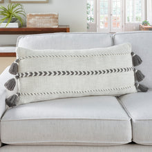 Load image into Gallery viewer, LIFE STYLES SH037 GREY 12&quot; X 30&quot; THROW PILLOW
