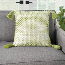 Load image into Gallery viewer, OUTDOOR PILLOW VJ025 GREEN 18&quot; X 18&quot; THROW PILLOW
