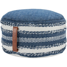 Load image into Gallery viewer, OUTDOOR PILLOW VJ088 NAVY 20&quot; X 20&quot; X 12&quot; POUF

