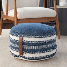 Load image into Gallery viewer, OUTDOOR PILLOW VJ088 NAVY 20&quot; X 20&quot; X 12&quot; POUF
