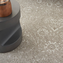 Load image into Gallery viewer, Nourison Damask 4&#39; x 6&#39; Area Rug DAS06 Lt Grey
