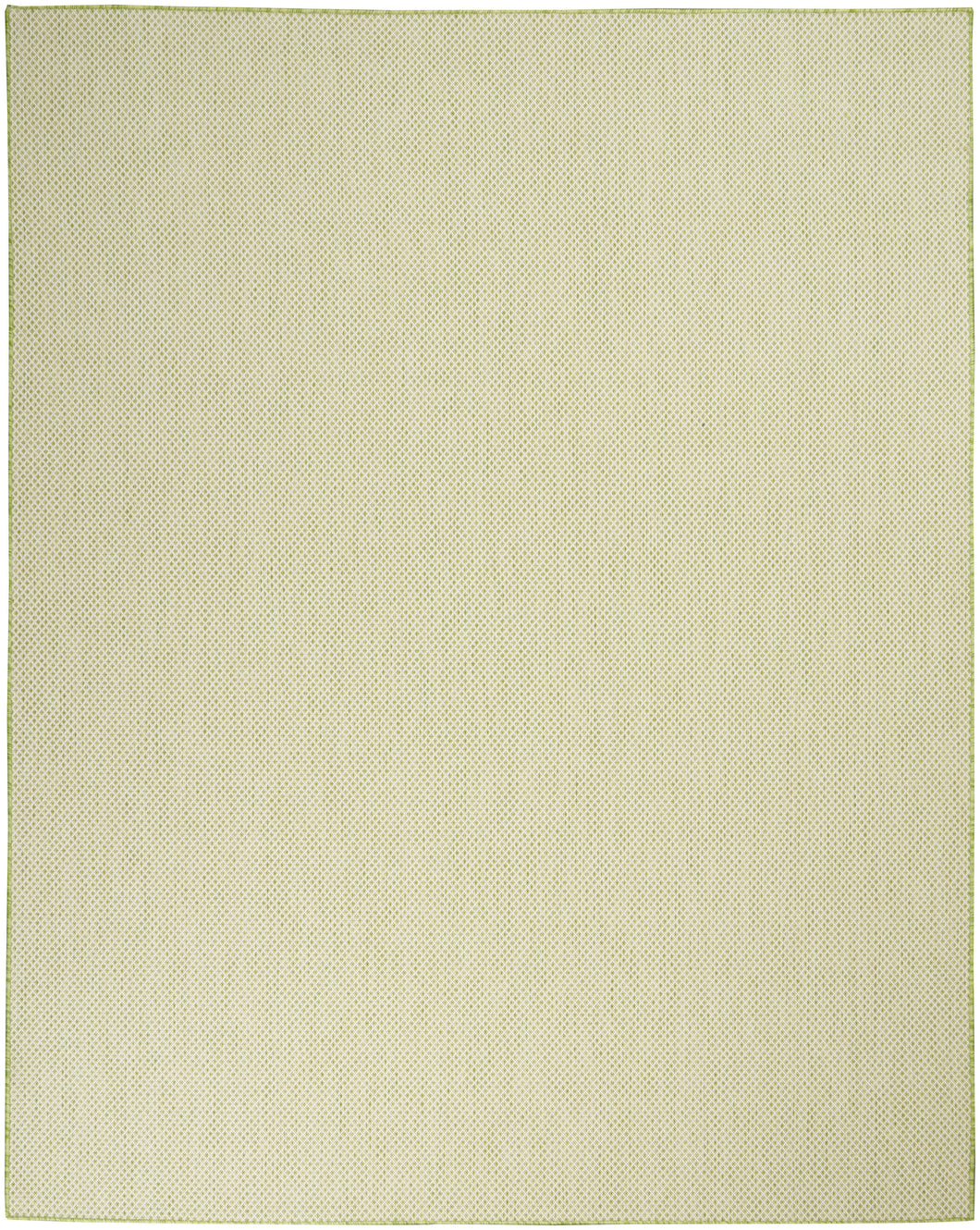 Nourison Courtyard 8'x10' Ivory Green Area Rug COU01 Ivory Green
