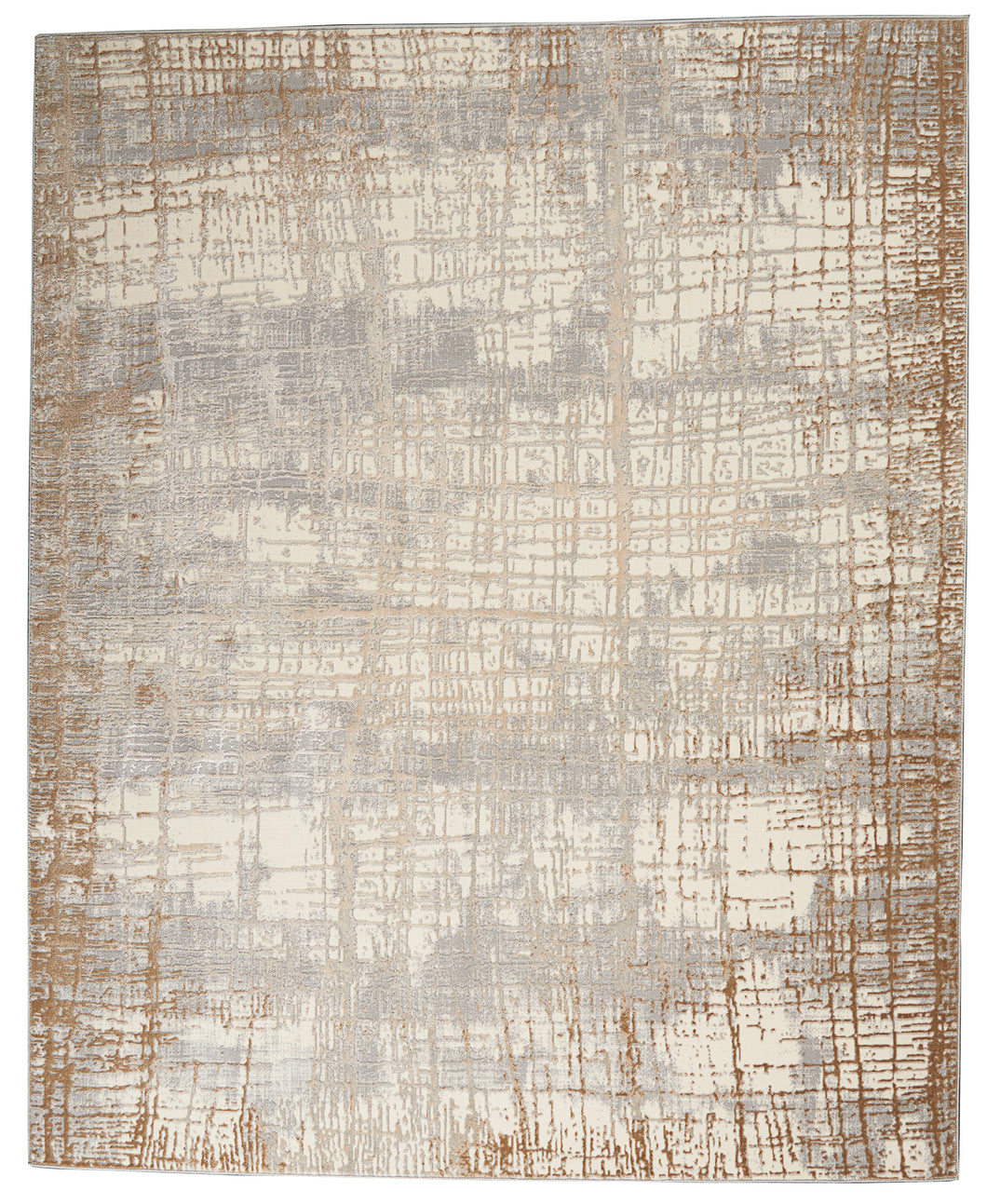 Nourison Ck950 Rush 7' x 10' Area Rug CK950 Ivory/Taupe