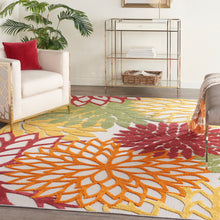 Load image into Gallery viewer, Nourison Aloha 9&#39; x 12&#39; Area Rug ALH05 Red Multi Colored
