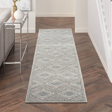 Load image into Gallery viewer, Nourison Concerto 10&#39; Runner Area Rug CNC16 Grey/Ivory/Blue
