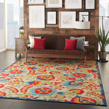 Load image into Gallery viewer, Nourison Aloha ALH17 Multicolor 10&#39;x13&#39; Oversized Indoor-outdoor Rug ALH17 Multicolor
