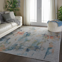 Load image into Gallery viewer, Nourison Ankara Global ANR09 White Multicolor 9&#39;x12&#39; Oversized Textured Rug ANR09 Ivory/Multicolor
