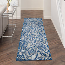 Load image into Gallery viewer, Nourison Aloha 2&#39; x 12&#39; Area Rug ALH18 Ivory/Navy
