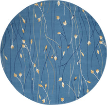 Load image into Gallery viewer, Nourison Grafix 4&#39; Round Area Rug GRF15 Light Blue
