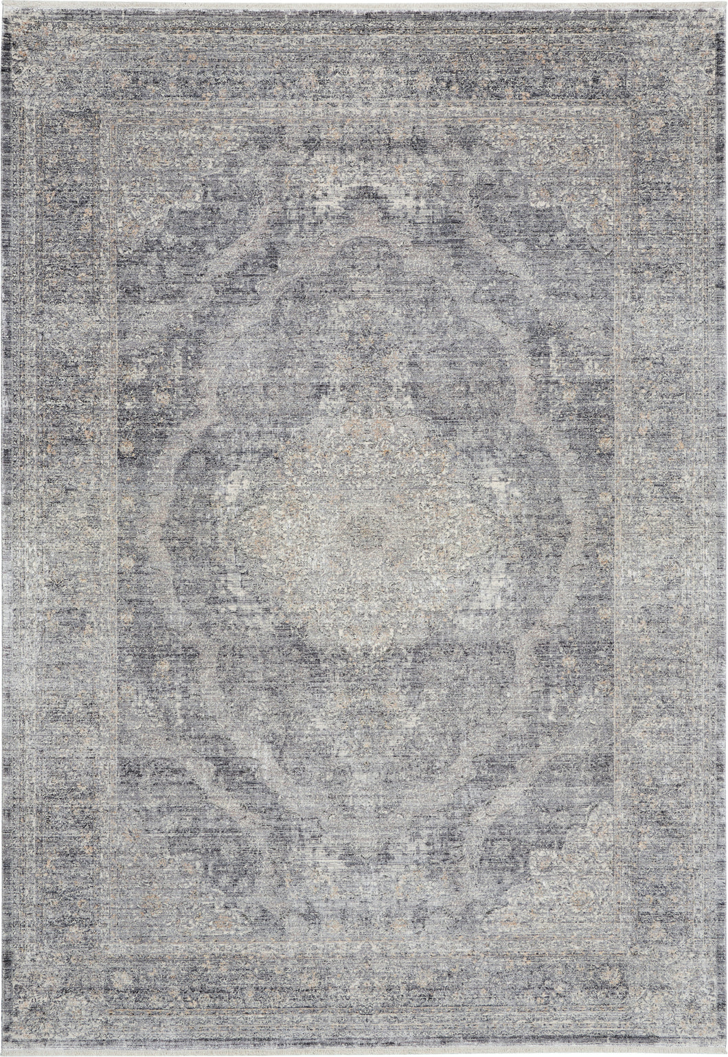 Nourison Starry Nights 5' x 7' Area Rug STN05 Charcoal/Creme