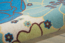 Load image into Gallery viewer, Nourison Home &amp; Garden RS021 Blue 5&#39;x8&#39; Area Rug RS021 Light Blue
