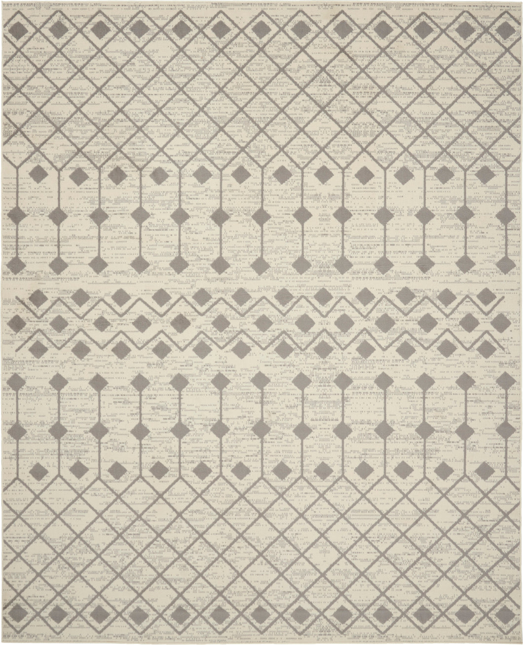 Nourison Grafix 8'x10' Ivory Area Rug GRF37 Ivory/Grey