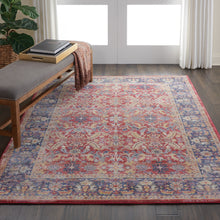 Load image into Gallery viewer, Nourison Ankara Global ANR02 Red and Blue Multicolor 5&#39;x8&#39; Persian Area Rug ANR02 Red
