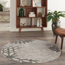 Load image into Gallery viewer, Nourison Aloha 4&#39; Round Silver Grey Area Rug ALH05 Silver Grey
