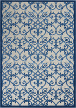 Load image into Gallery viewer, Nourison Aloha 4&#39;x6&#39; Blue Patio Area Rug ALH21 Grey/Blue
