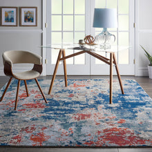 Load image into Gallery viewer, Nourison Artworks ATW01 Blue and Red 10&#39;x13&#39; Rug ATW01 Navy/Brick
