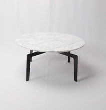 Load image into Gallery viewer, White Marble Coffee Table - Asar Coffee Table - Carrara Marble Top
