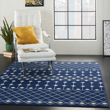 Load image into Gallery viewer, Nourison Grafix 4&#39;x6&#39; Navy Area Rug GRF37 Navy

