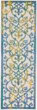 Load image into Gallery viewer, Nourison Aloha 2&#39; x 8&#39; Area Rug ALH21 Ivory Blue
