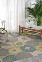 Load image into Gallery viewer, Nourison Home &amp; Garden RS021 Green 8&#39; Square Rug RS021 Green
