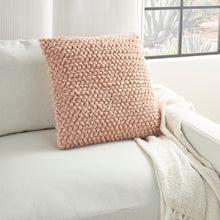 Load image into Gallery viewer, Mina Victory Life Styles Blush Thin Group Loops Throw Pillow DC142 20&quot; x 20&quot;
