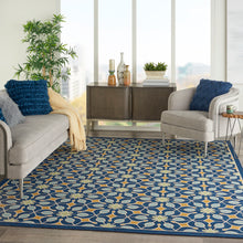 Load image into Gallery viewer, Nourison Caribbean CRB07 Navy Blue 7&#39;x10&#39; Large Rug CRB07 Navy
