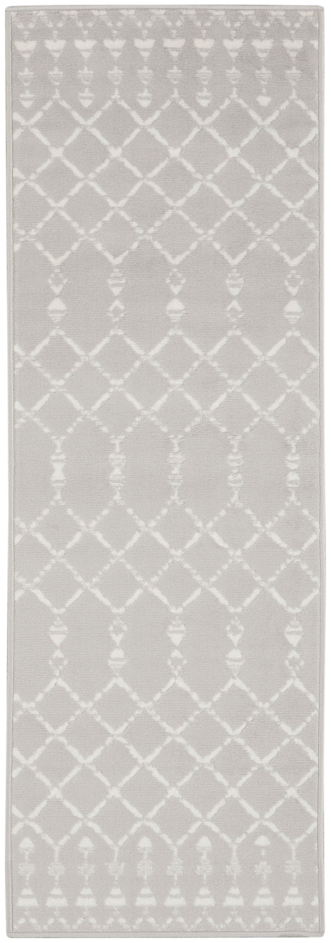 Nourison Whimsicle 8' Runner Area Rug WHS02 Grey