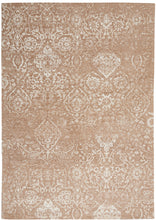 Load image into Gallery viewer, Nourison Damask 4&#39; x 6&#39; Area Rug DAS06 Beige Ivory
