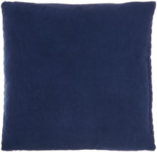 Load image into Gallery viewer, Mina Victory Life Styles Quilted Chevron Navy Throw Pillow ET299 22&quot;X22&quot;
