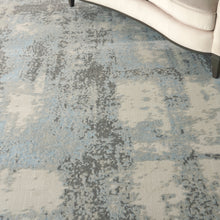 Load image into Gallery viewer, Nourison Etchings 8&#39; x 10&#39; Grey/Light Blue Painterly Area Rug ETC02 Grey/Light Blue
