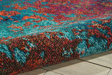 Load image into Gallery viewer, Nourison Celestial CES08 Blue and Red 4&#39;x6&#39; Colorful Area Rug CES08 Atlantic
