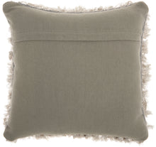 Load image into Gallery viewer, Mina Victory Shag Braided Shag Light Grey Throw Pillow DC122 20&quot;X20&quot;
