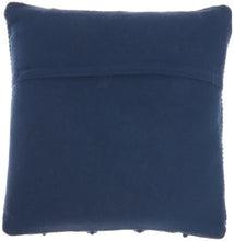 Load image into Gallery viewer, Mina Victory Life Styles Navy Large Chevron Throw Pillow DC173 20&quot; x 20&quot;
