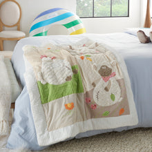 Load image into Gallery viewer, Mina Victory Plush Baby Farm Blanket Multicolor Throw Blanket N7199 26&quot; x 48&quot;
