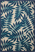 Load image into Gallery viewer, Nourison Aloha ALH18 Navy Blue and White 5&#39;x8&#39; Indoor-outdoor Area Rug ALH18 Navy
