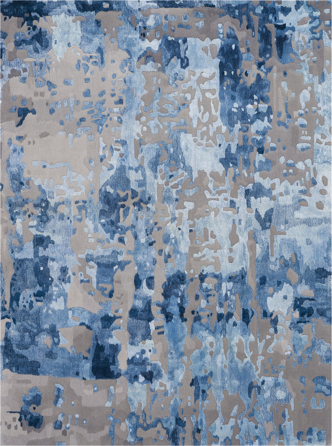 Nourison Prismatic 6'x8' Blue Grey Area Rug PRS10 Blue/Grey