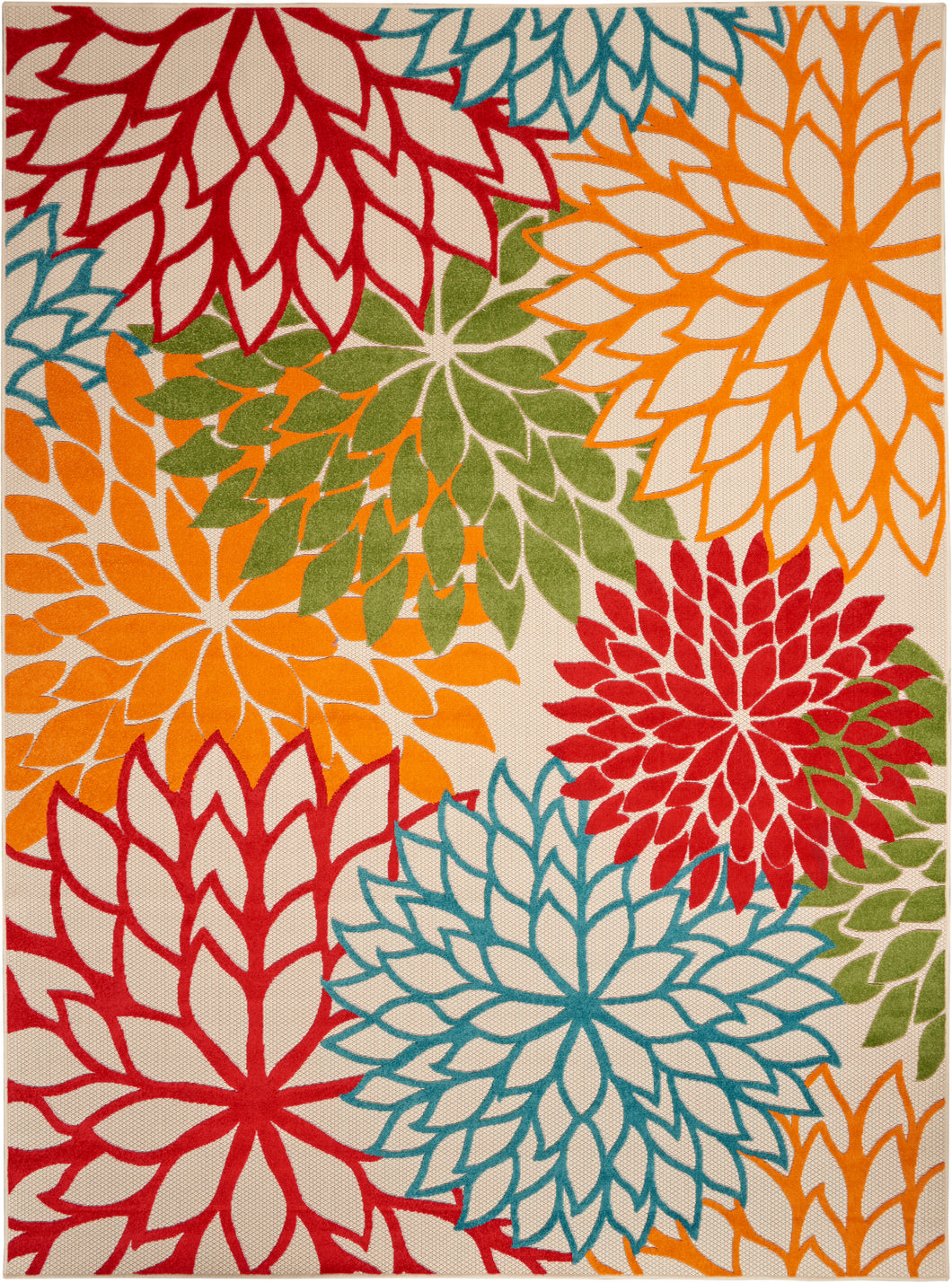 Nourison Aloha ALH05 Green 8'x11' Oversized Indoor-outdoor Rug ALH05 Green