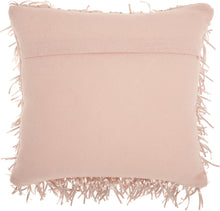 Load image into Gallery viewer, Mina Victory Shag Metallic Ribbon Shag Rose Throw Pillow DC017 20&quot;X20&quot;
