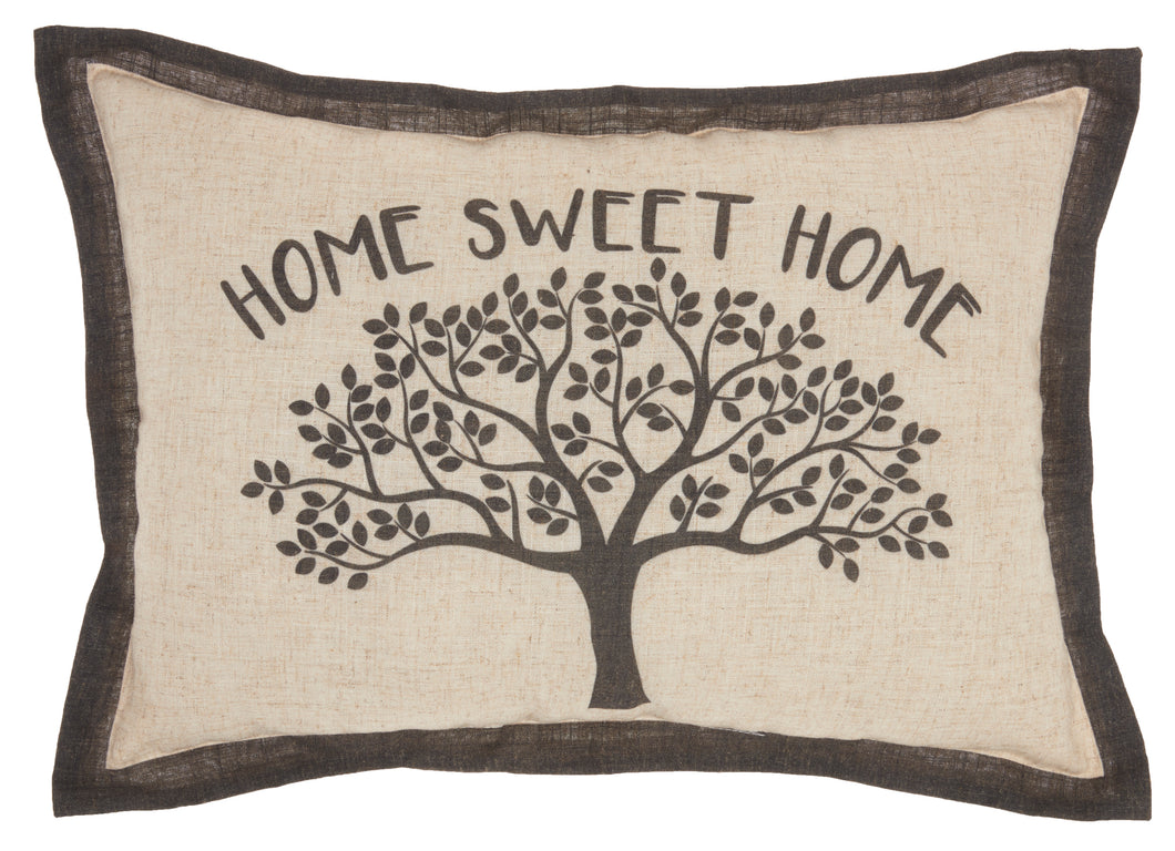 Kathy Ireland Home Home Sweet Home Tree Natural Throw Pillow L1812 14