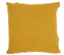 Load image into Gallery viewer, Mina Victory Life Styles Distressed Diamond Mustard Throw Pillow SH018 24&quot; X 24&quot;
